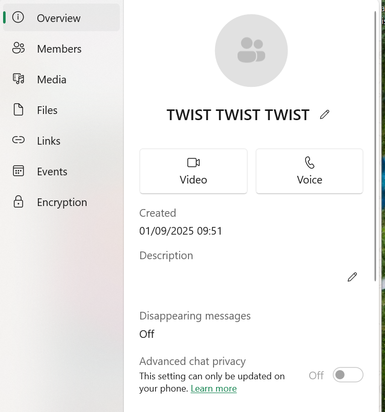 WhatsApp Group Screenshot
